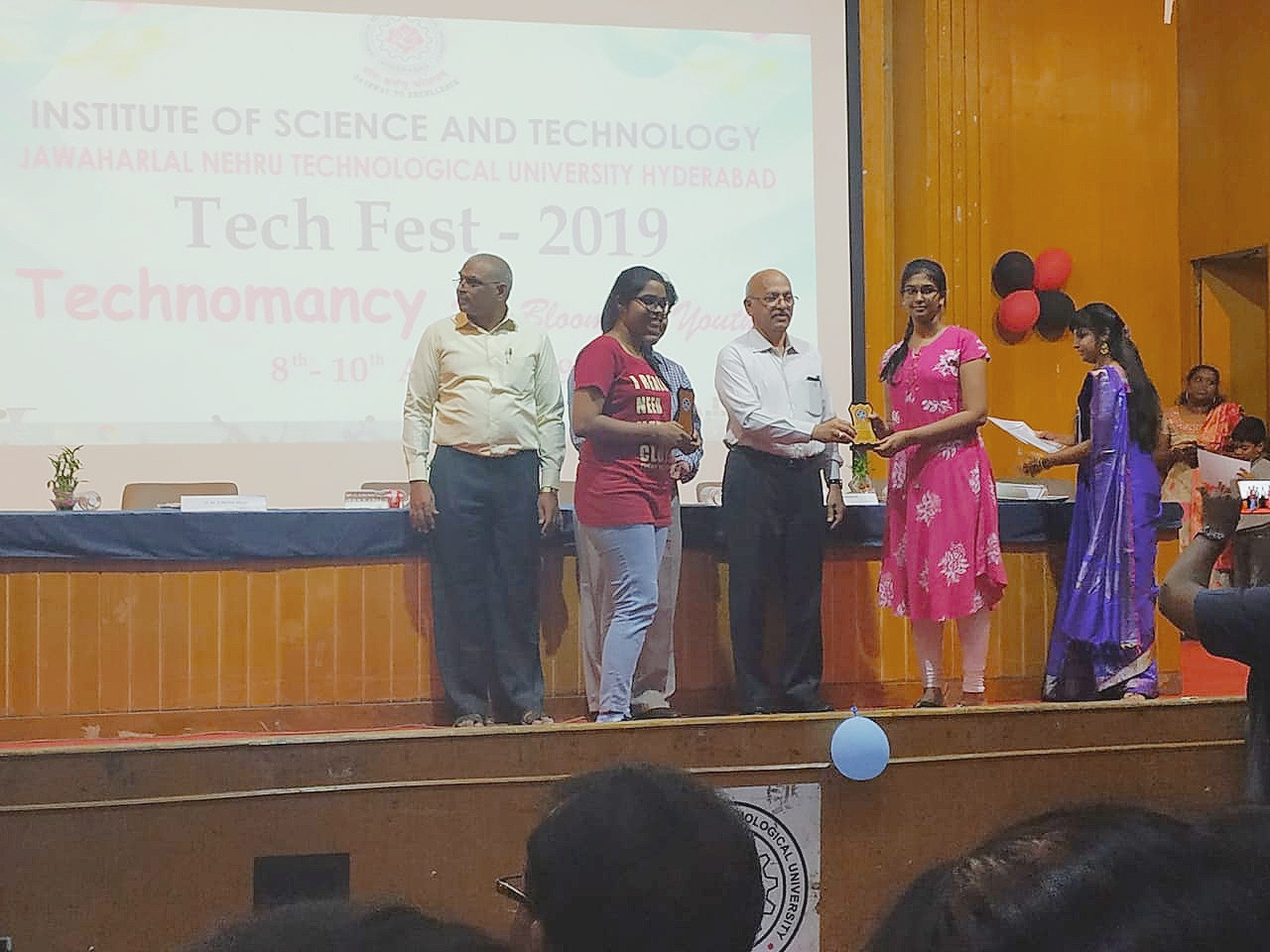 Stood as runner-up in poster presentation in Technical Fest -2019 organized by JNTUH